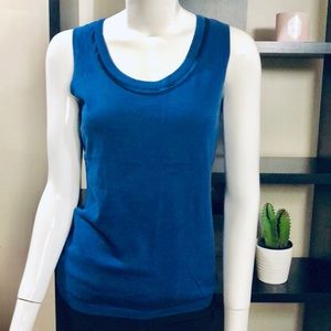 Ann Taylor navy sleeveless tee